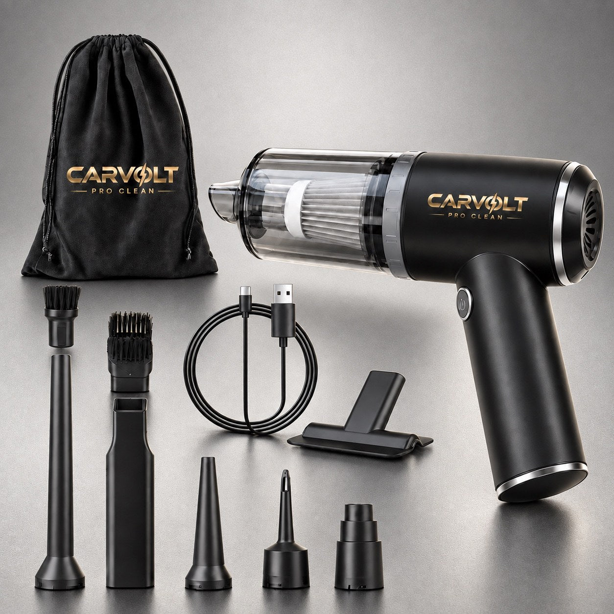Coffret CARVOLT ProClean avec accessoires